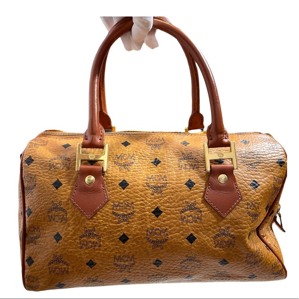 🍒 MCM Handbag, Leather Black and Brown - Picture 14 of 15